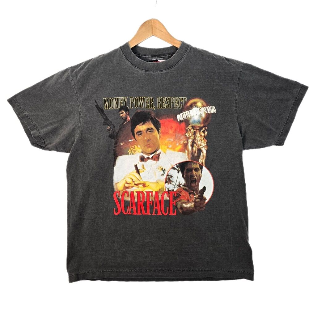 Scarface Shoe Palace The World Is Yours Shirt Large Movie Vintage Rap Tee Style
